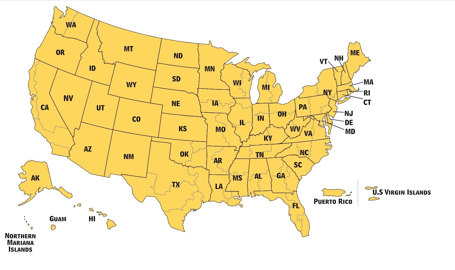Map of the United States